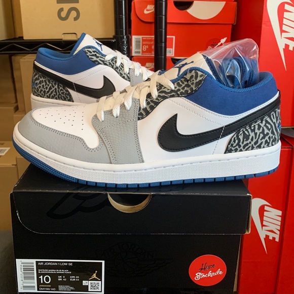 Nike Air Jordan 1 Low SE True Blue Shoes DM1199-140 Men's Sizes - Picture 1 of 11